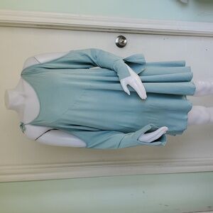 Free people chic Cold Shoulder Dress in Light Green sz L